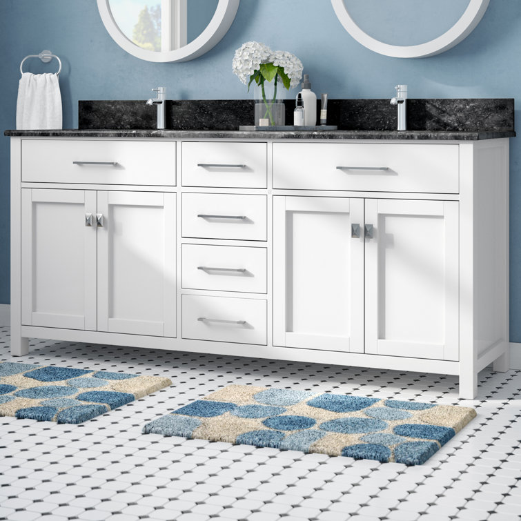 Winston Porter Slagelse 72" Double Bathroom Vanity Base Only & Reviews ...